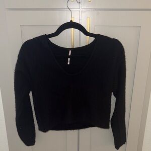 Free People Cropped Cashmere Sweater